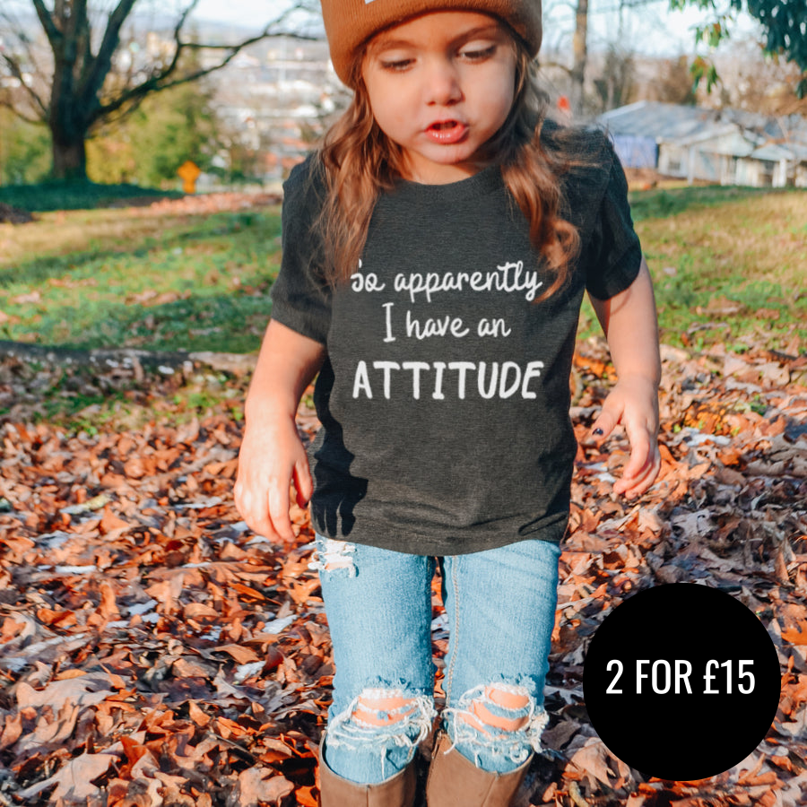 Funny Attitude Kids T-Shirt - Sassy Graphic Tee for Boys & Girls - Perfect for School, Playdates & Family Photos
