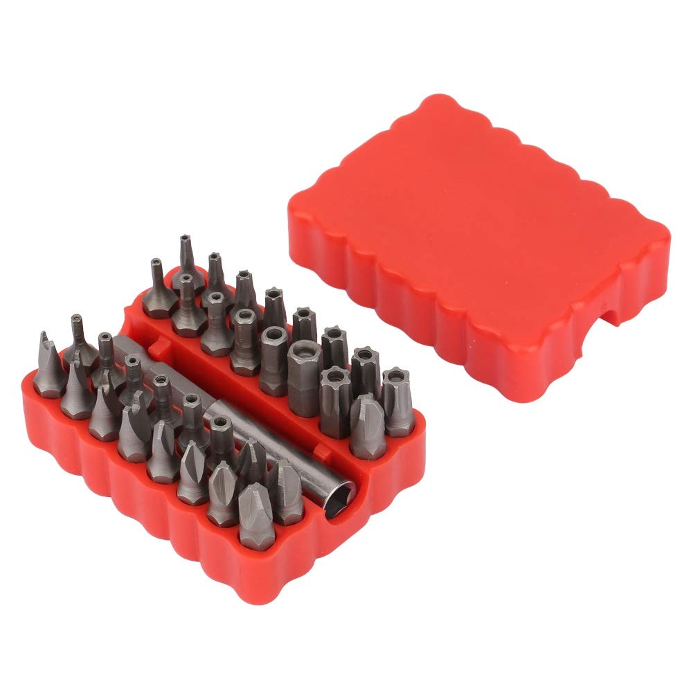 33 in 1 Hollow Screwdriver Bit Set - Premium Chrome Vanadium Steel - Star, Tri-Wing, Hex, Spanner & Cross Bits - Perfect for Electronics, Furniture & DIY Home Repairs