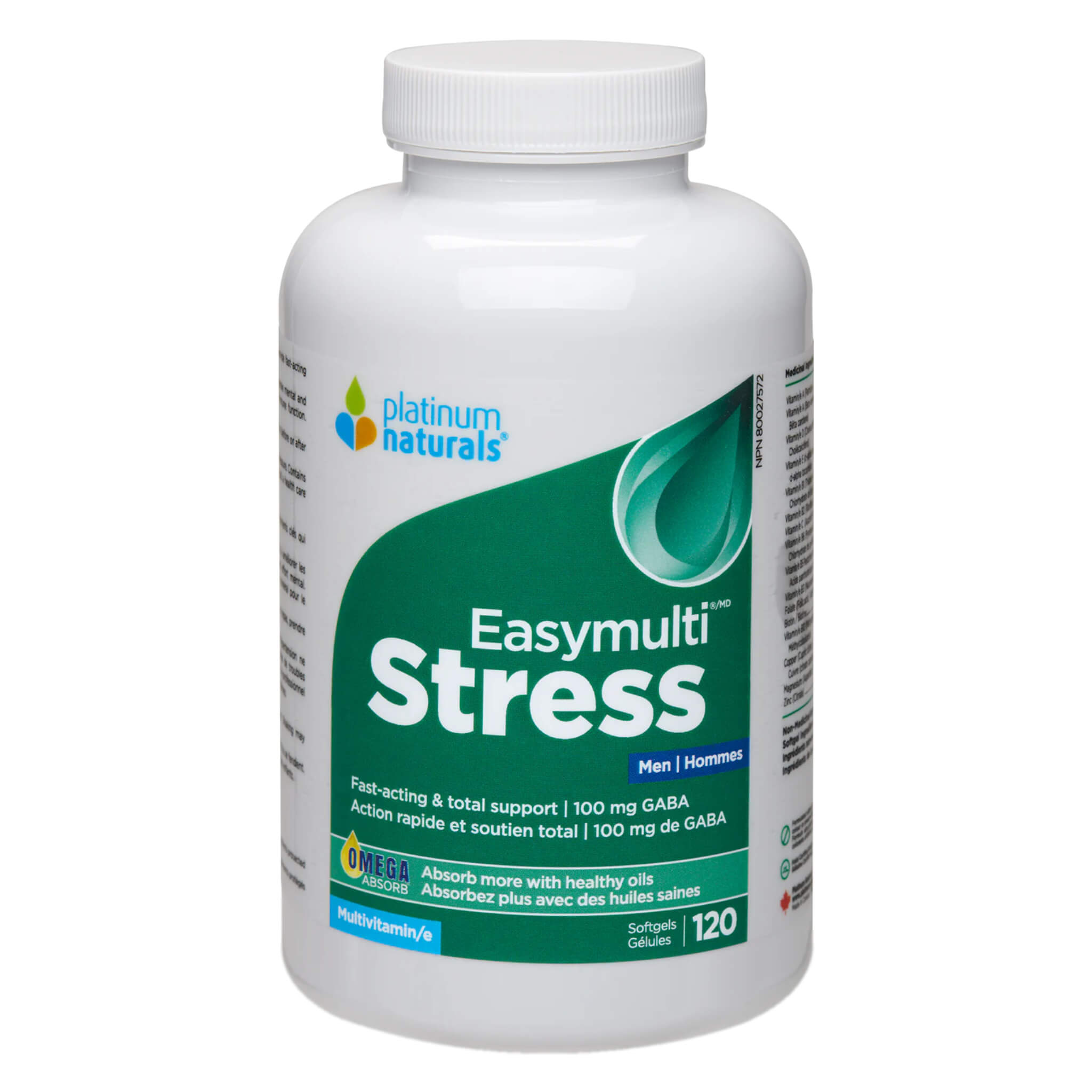 EasyMulti Stress Relief Supplement for Men - Boost Energy, Focus & Relaxation for Work, Gym & Daily Life