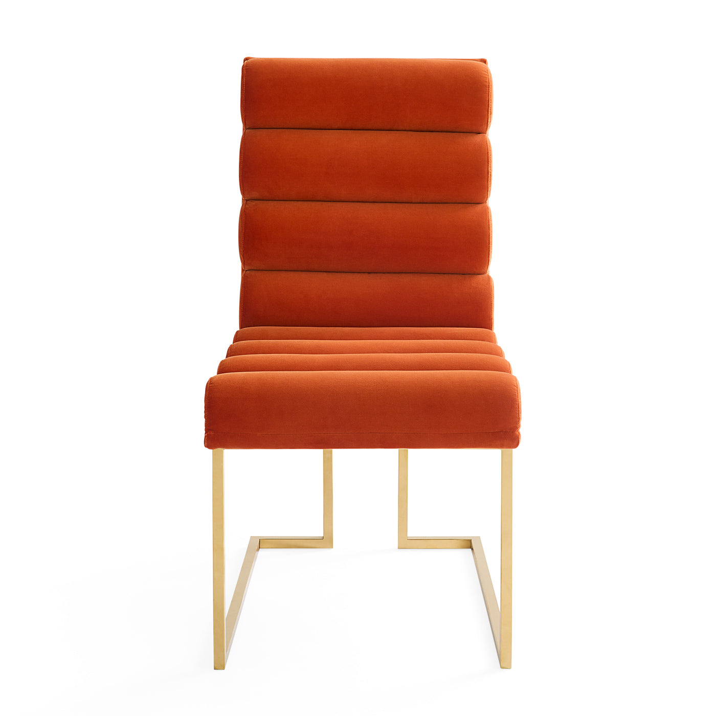 Channeled Goldfinger Dining Chair - Modern Upholstered Accent Chair for Kitchen, Dining Room, or Office - Comfortable & Stylish Seating Solution