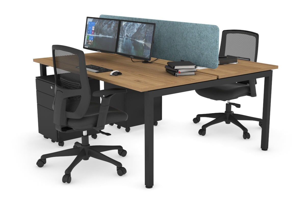 Quadro Square Legs 2 Person Office Workstation Desk [63
