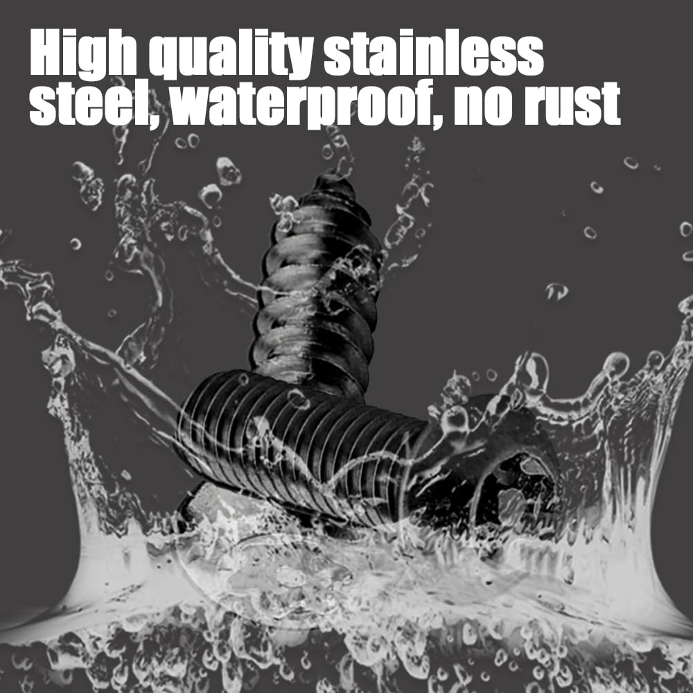 Anti Theft License Plate Screws - Stainless Steel Security Bolts for Car Mounting | Durable & Rustproof