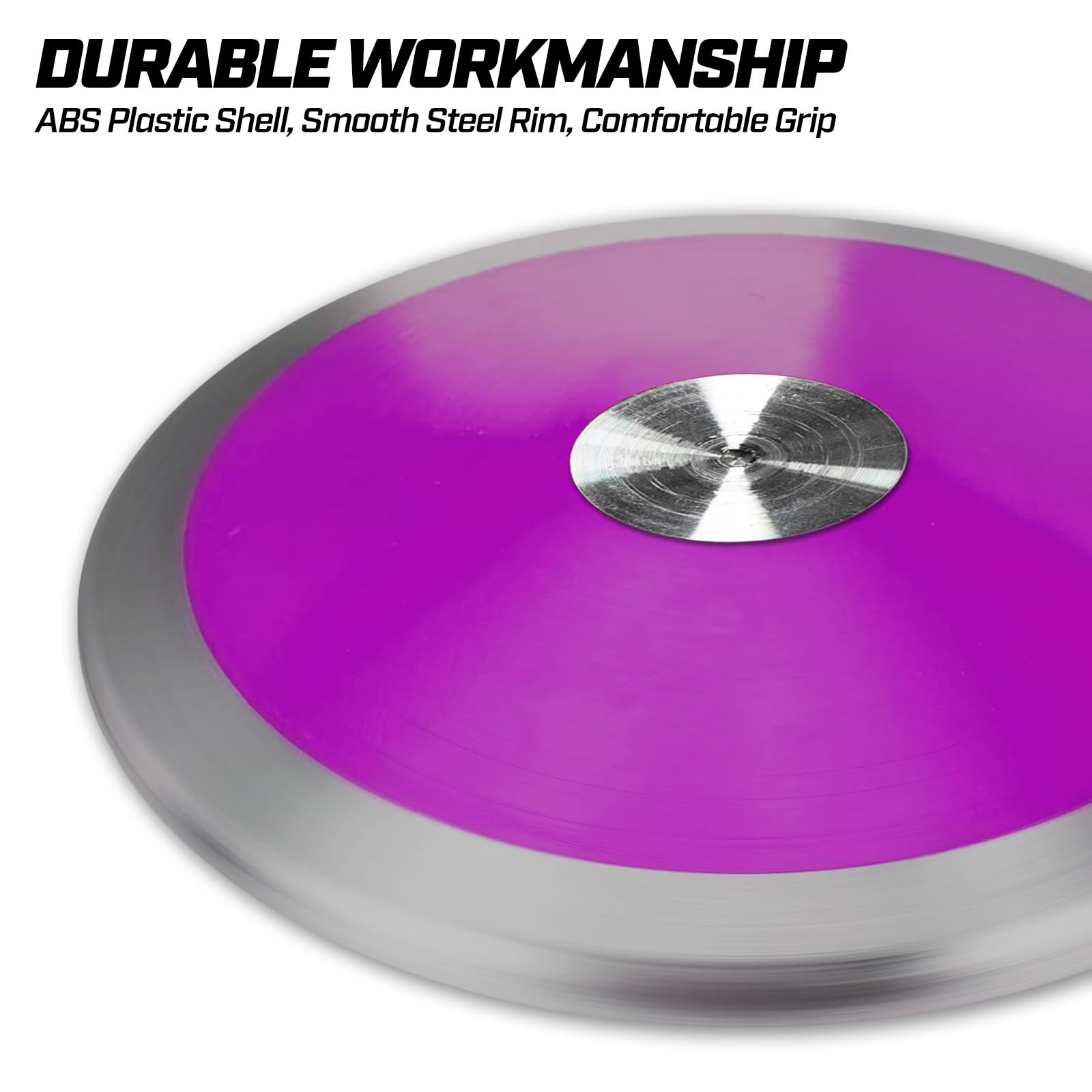 Official Track & Field Discus - High Spin & Low Spin Competition Discus for High School & College Throwers - 1.0KG, 1.6KG, 2.0KG Options - Perfect for Outdoor Training, Track Meets & Sports Events