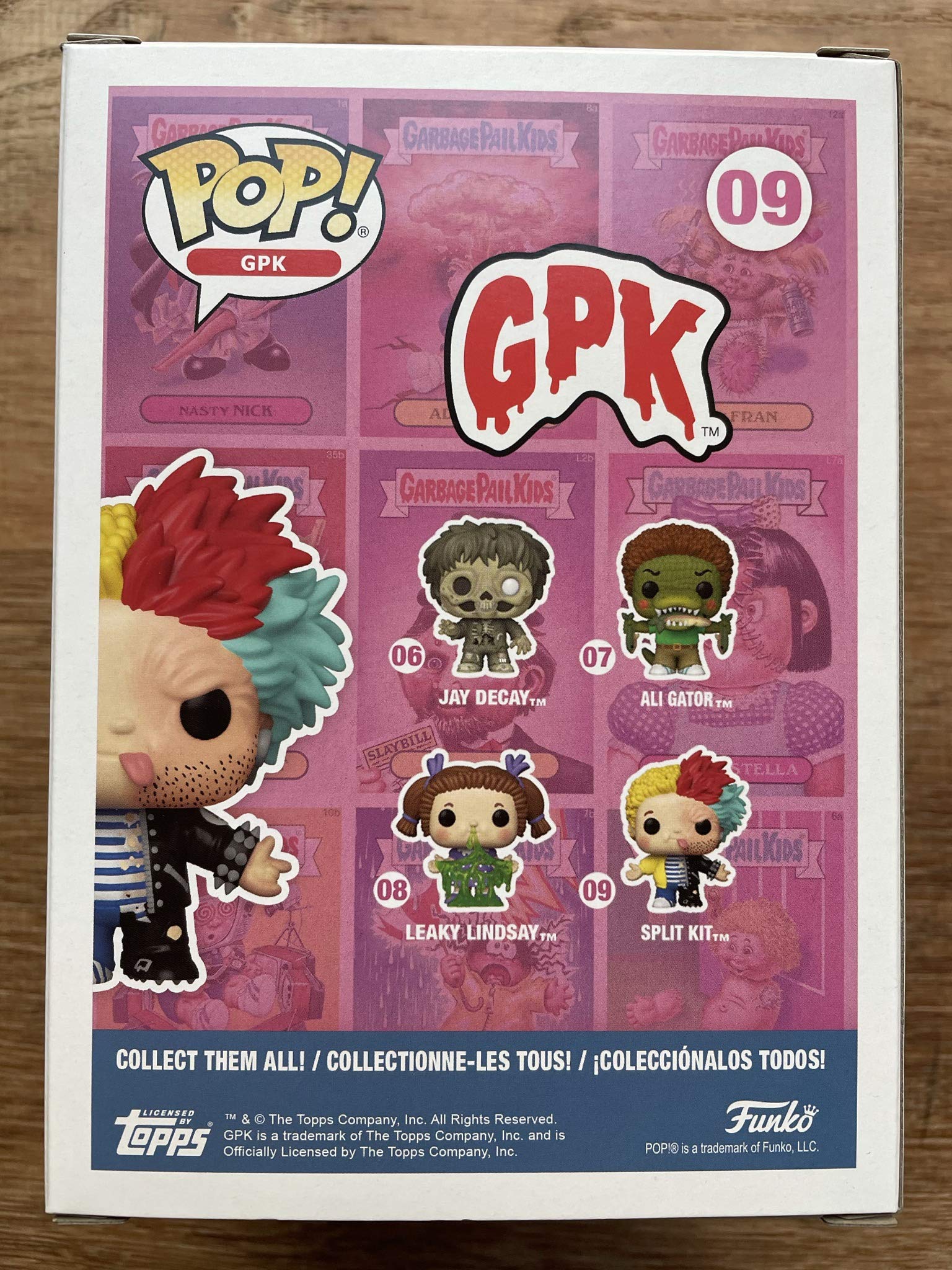 Garbage Pail Kids Split Kit Pop #09 Vinyl Figure Collectible - Includes Plastic Protector Case for Display Box Protection | Perfect for Pop Culture Collectors, Gift Giving & Home Decor Display