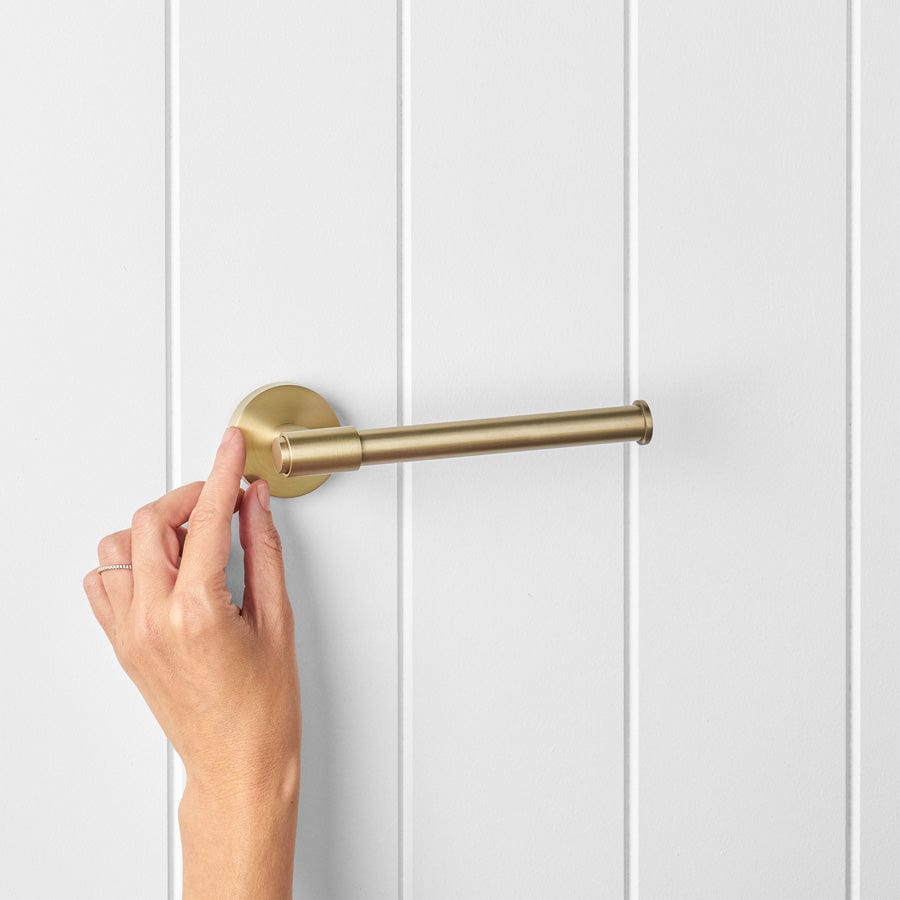 Premium Brushed Nickel Toilet Paper Holder - Modern Bathroom Accessory for Home & Office - Durable & Stylish Wall-Mounted Design