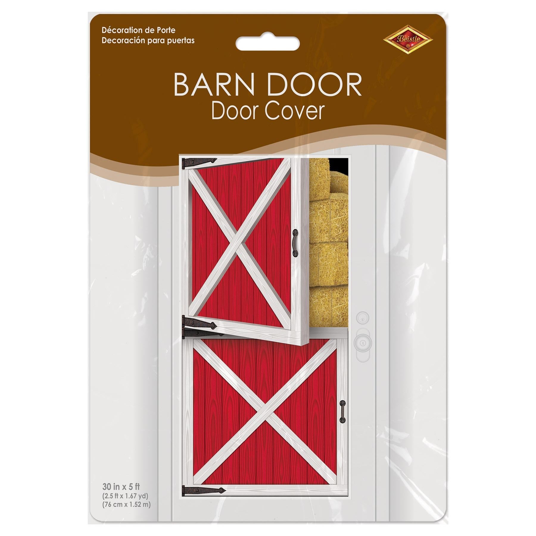 12 Pack Beistle Barn Party Door Covers - Farm Animal Theme Party Decorations for Birthday, Baby Shower, Halloween - Perfect for Indoor & Outdoor Events