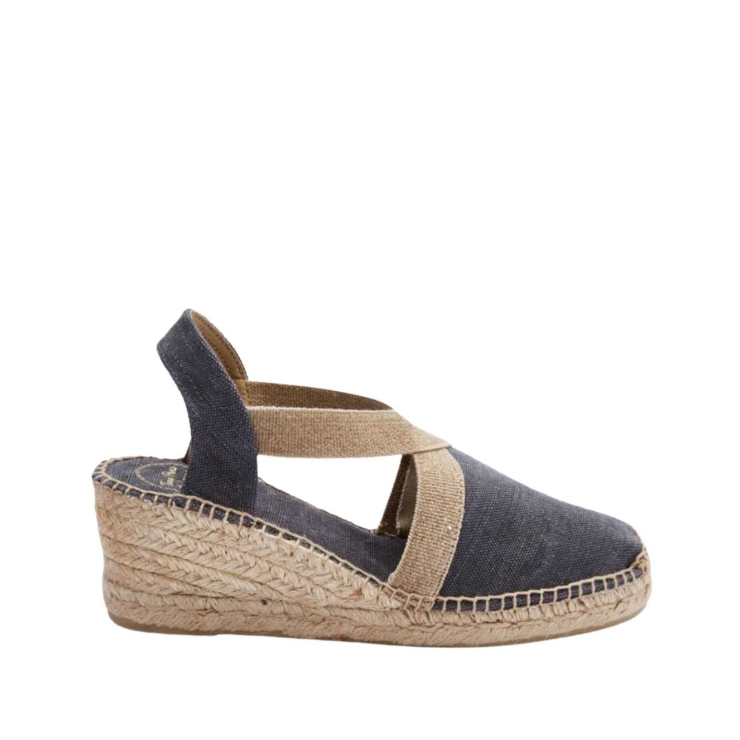 Women's Plain Canvas Wedge Espadrilles - Comfortable Summer Casual Shoes for Beach, Vacation & Everyday Wear | Terra V