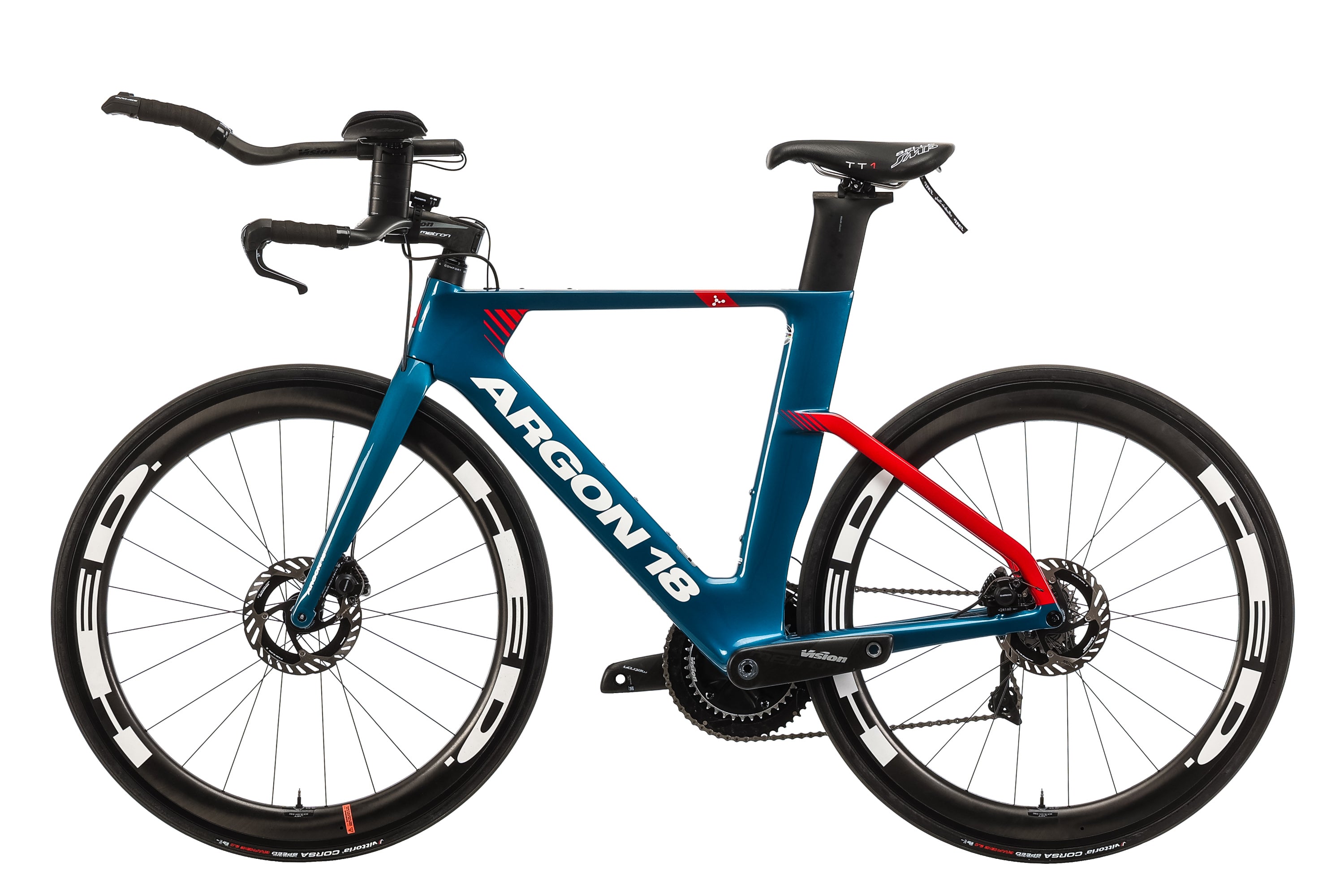 Argon 18 E-117 Tri Time Trial Bike 2021 - Medium Carbon Aero Road Bike for Triathlon & Time Trial Racing | Perfect for Competitive Cyclists & Speed Training