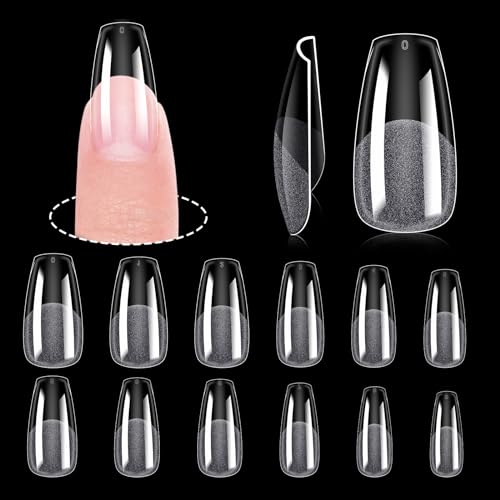 240PCS Short Coffin Nail Tips