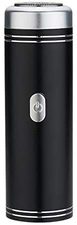 KouRy Men's Electric Shaver - USB Rechargeable Waterproof Beard Trimmer for Men, IPX5 Waterproof, Portable Cordless Shaver for Travel, Home & Gym Use - Perfect Gift for Dad & Husband (Black)