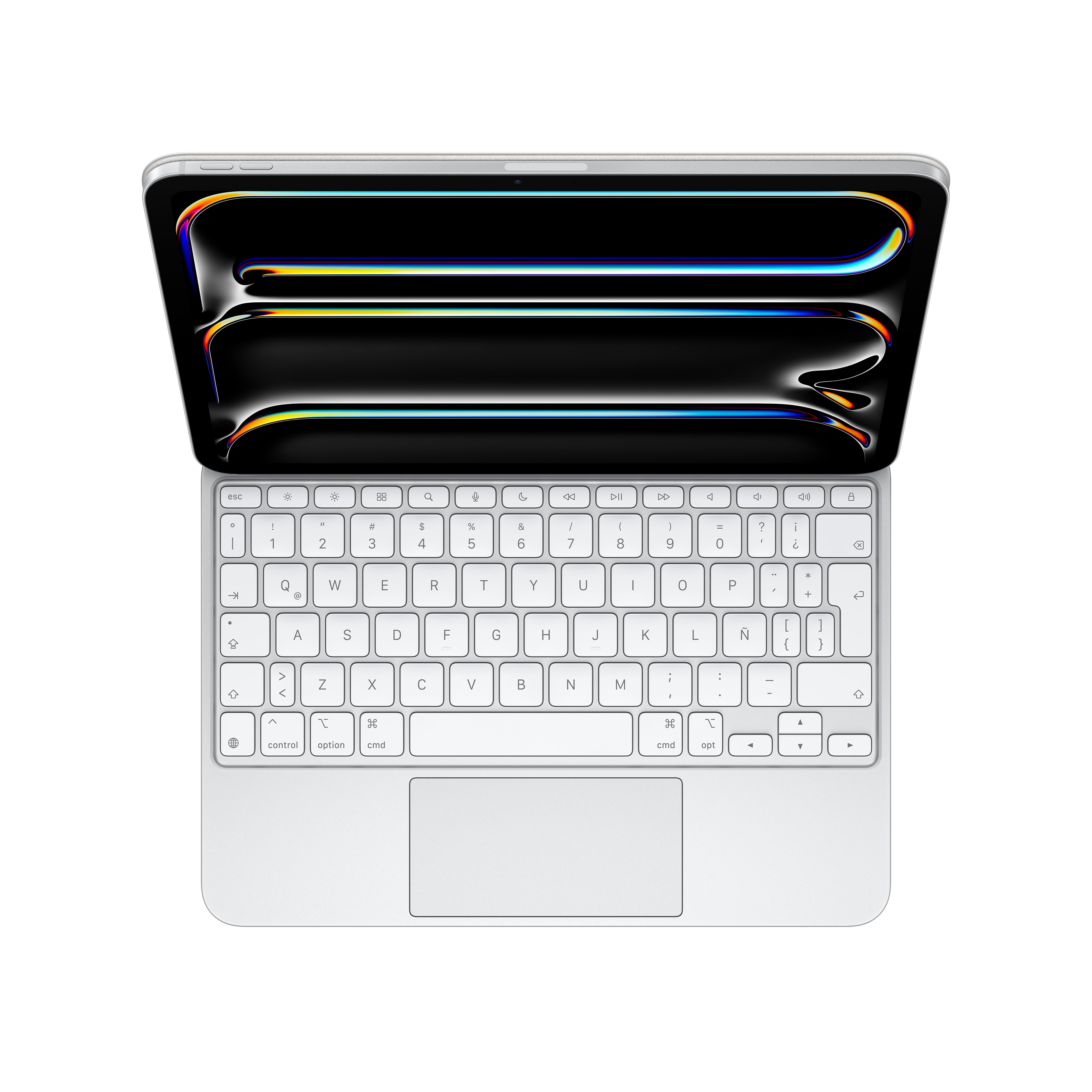Apple Magic Keyboard for iPad Pro 11-inch (M4) - White | Wireless Bluetooth Keyboard with Trackpad | Perfect for Work, Study, and Creative Projects
