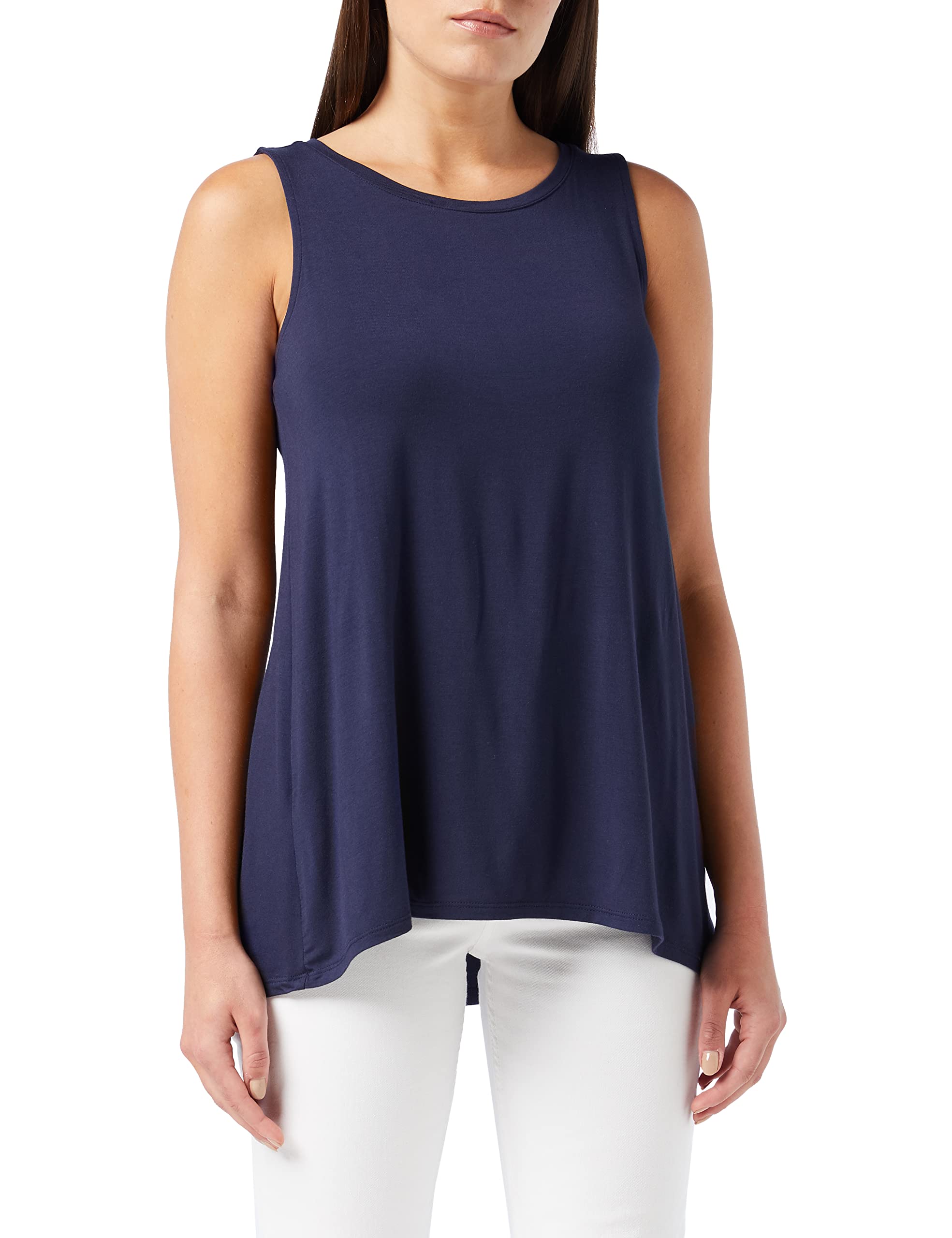 Amazon Essentials Women's Swing Tank Top - Comfortable Plus Size Casual T-Shirt for Everyday Wear, Lounge & Summer Outfits