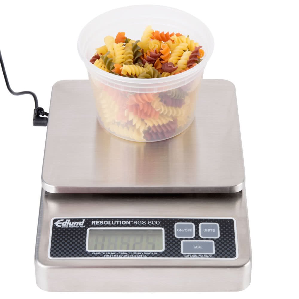 Edlund RGS-600 Digital Precision Gram Scale - 600g Capacity, 0.1g Accuracy for Kitchen, Jewelry, and Laboratory Use
