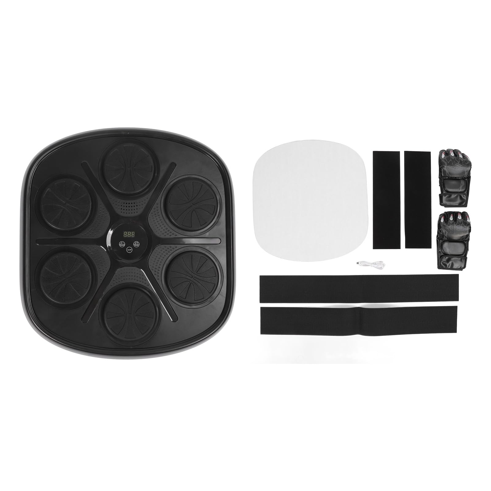 Smart Bluetooth Music Boxing Trainer with Boxing Gloves - Wall Mounted Electronic Punching Target for Home, Gym & Indoor Workouts | Perfect for Fitness Training, Stress Relief & Cardio Exercise