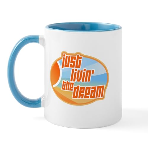 White/Blue Inside - Livin' The Dream 3 Mug
