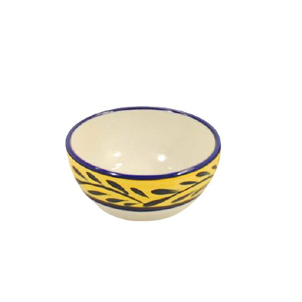 4-Piece Small Bowl Set in Blue & Yellow - Country French Style for Soups, Salads & Desserts | Perfect for Dining & Entertaining