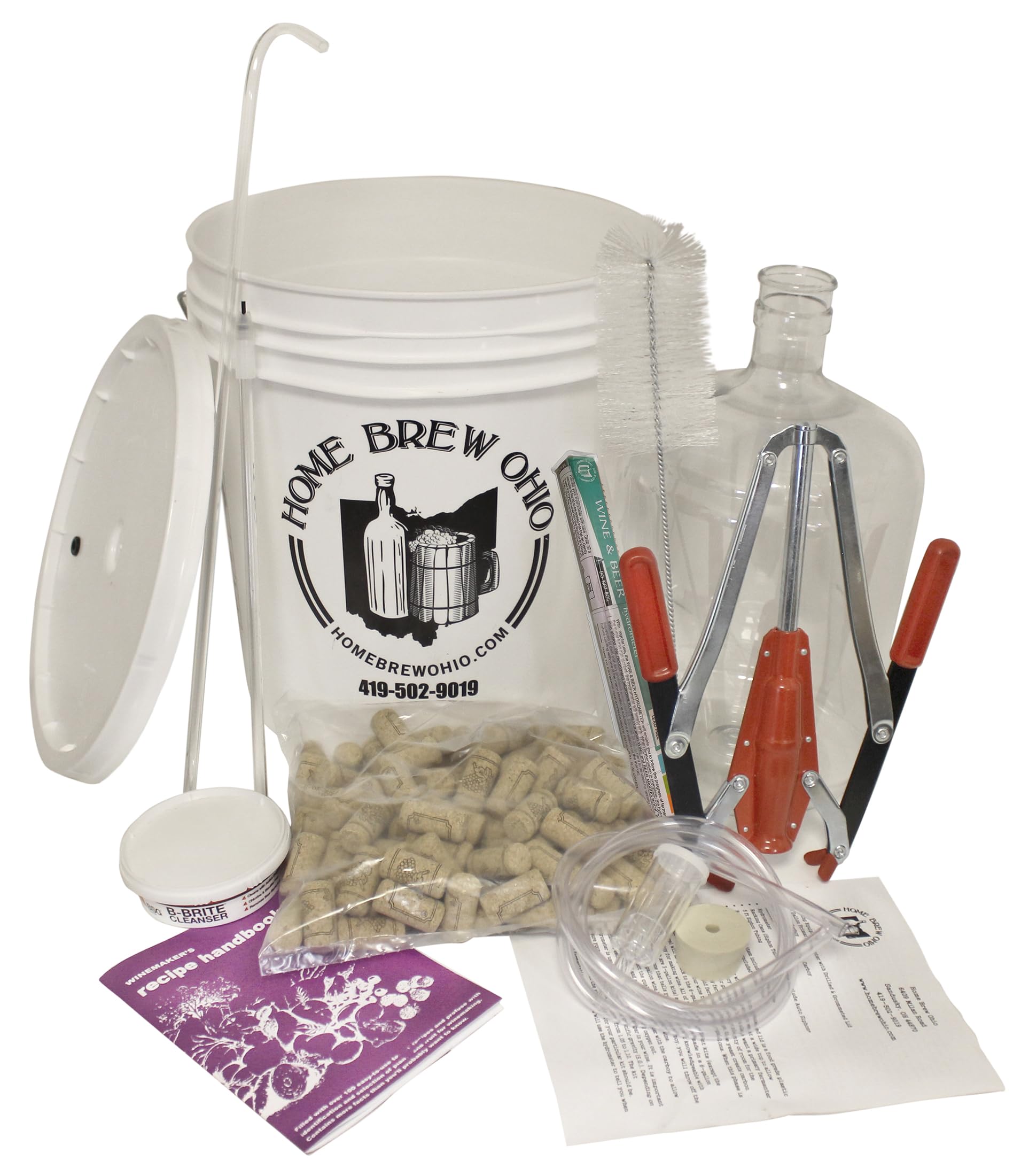 3 Gallon Wine Making Kit - Complete Equipment Set with Plastic Carboy for Home Brewing | Perfect for Beginners & Hobbyists | DIY Wine, Mead & Cider Making Supplies