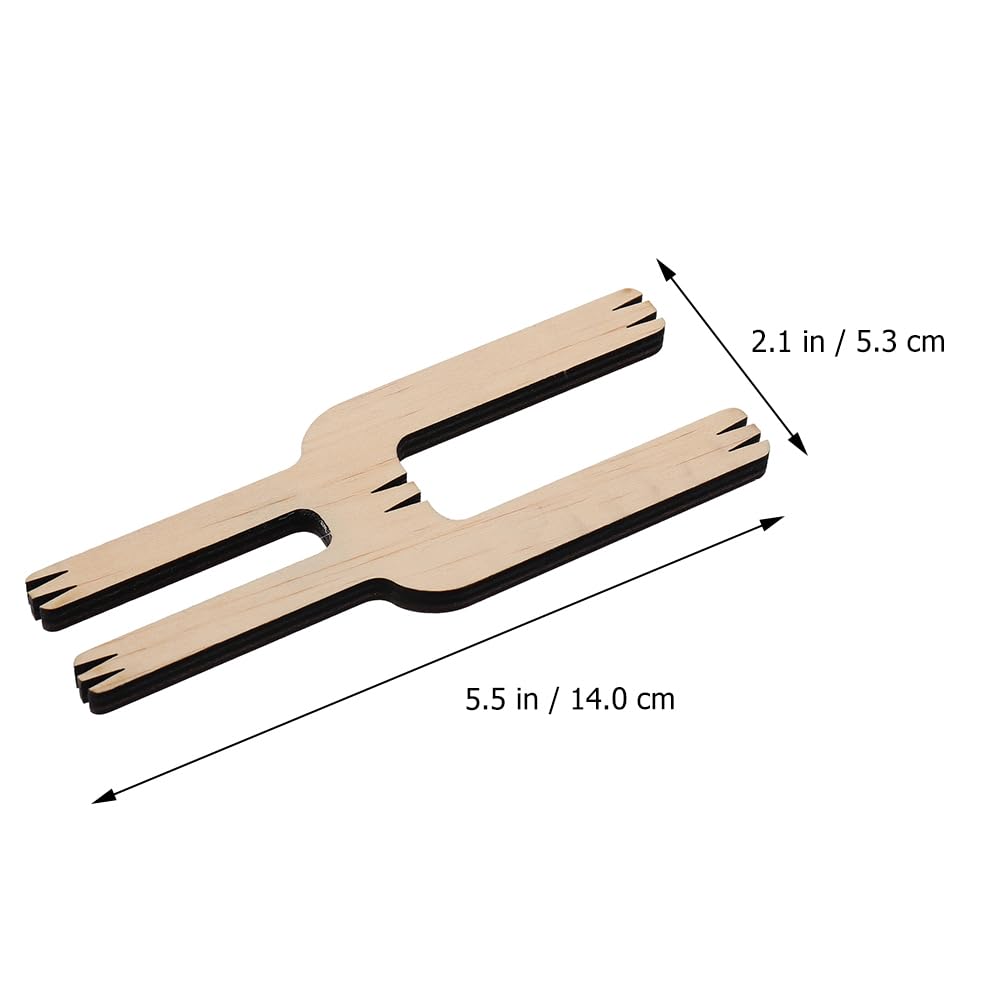 2Pcs Wooden Pom Pom Maker Kit - DIY Fluff Ball Waver Needle for Wool Yarn Knitting, Crochet & Craft Projects - Perfect for DIY Home Decor, Scarf Making & Gift Wrapping Accessories