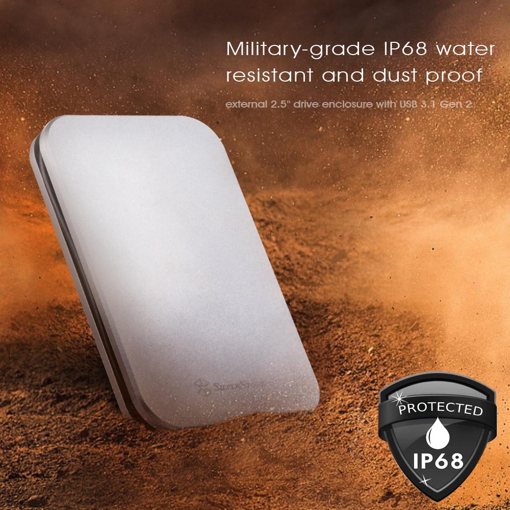 SilverStone Technology SST-MMS02C IP68 Waterproof & Dustproof 2.5