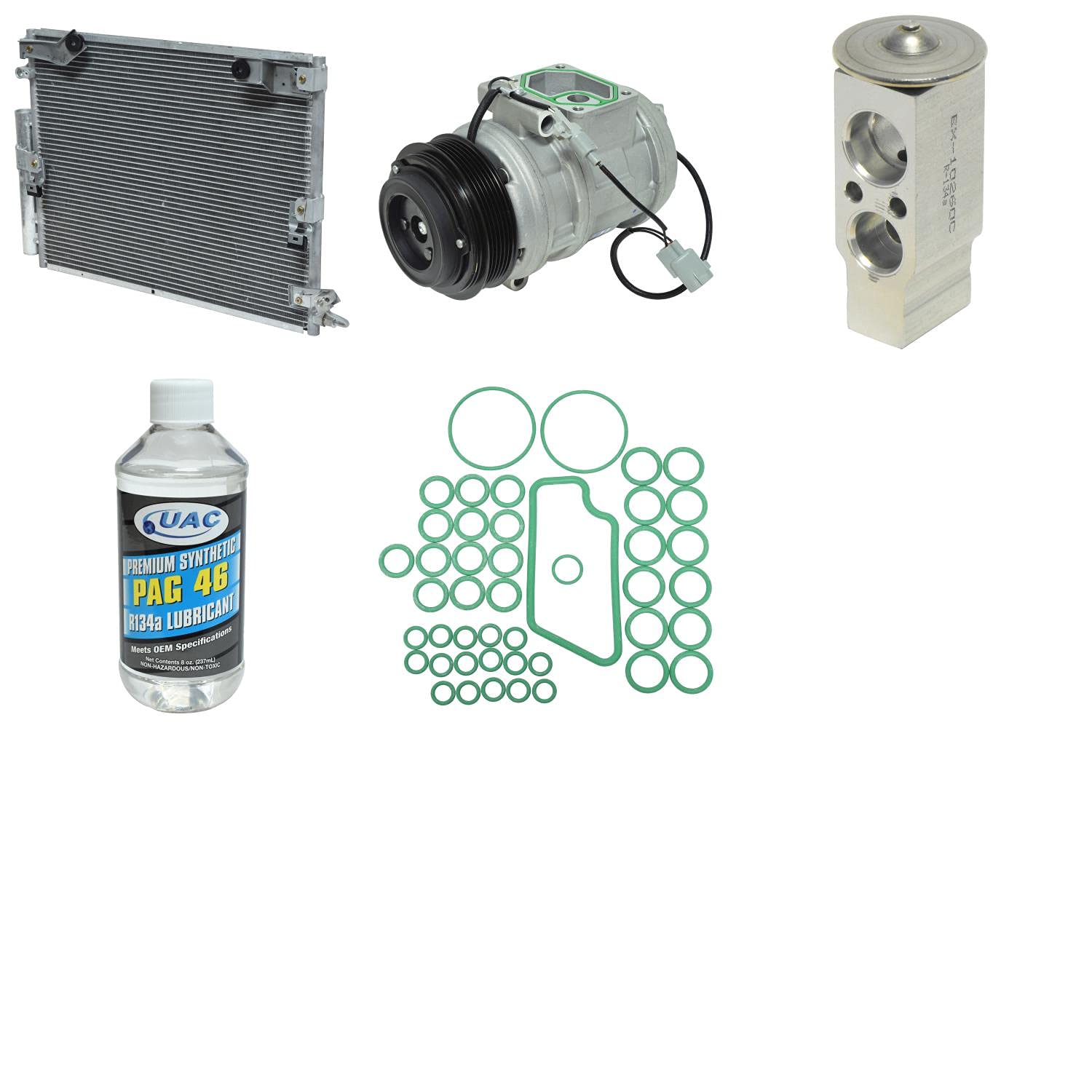 KT 5696A AC Compressor and Component Kit - Complete Car Air Conditioning Repair Kit for Vehicles | Perfect for DIY Mechanics and Professional Auto Shops