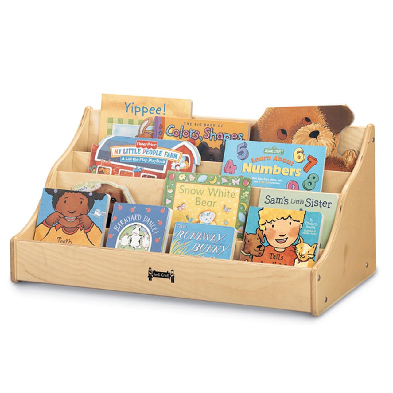 Jonti-Craft 3194JC Tiny Tots Pick-a-Book Stand - Durable Wooden Bookshelf for Kids Classroom & Home Reading Nook - Perfect for Preschool, Daycare & Nursery Organization