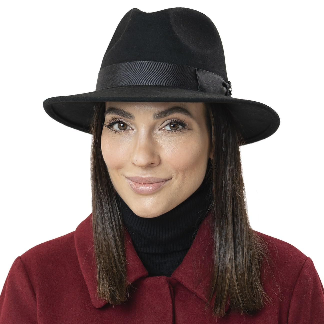 Lierys Chicago II Wool Felt Hat for Women & Men - Italian-Made Winter Fedora Hat for Outdoor Activities, Travel & Fashion