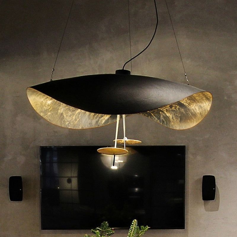 Modern Giorgio Pendant Light - Elegant Hanging Chandelier for Dining Room, Kitchen Island & Bedroom Lighting - Gold/Bronze Finish Glass Shade Ceiling Light Fixture