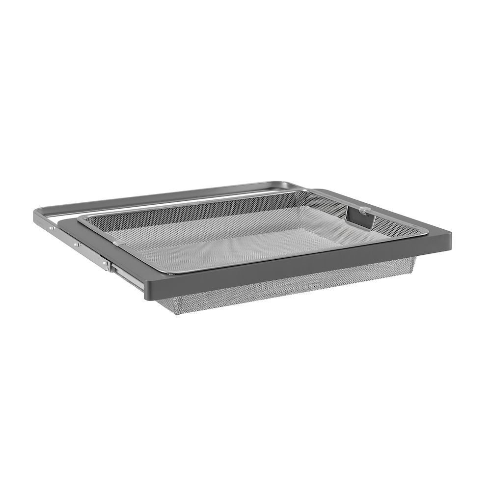 60cm Gliding Drawer Frame with Mesh Baskets - Smooth Sliding Storage Organizer for Kitchen, Bathroom or Closet Décor