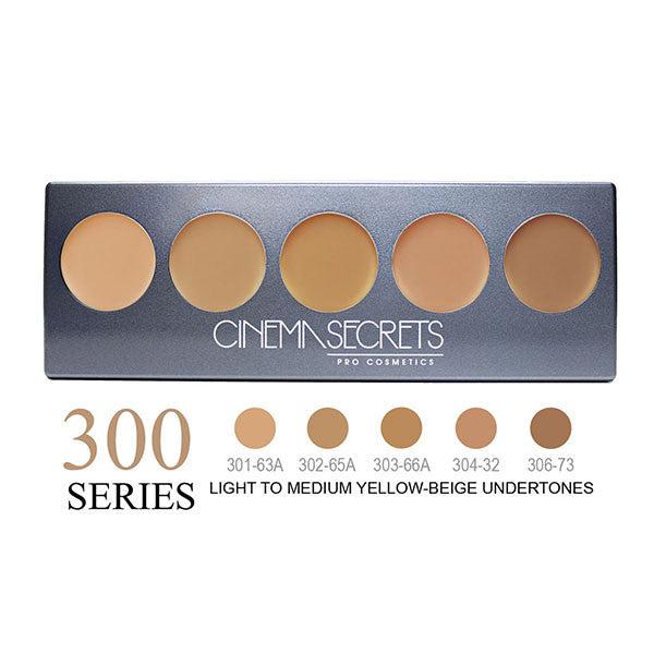 Cinema Secrets Ultimate 5-in-1 Pro Foundation Palette - Professional Makeup Kit for Flawless Coverage, Contouring & Highlighting - Perfect for Bridal, Photo Shoots & Everyday Glam Makeup Looks