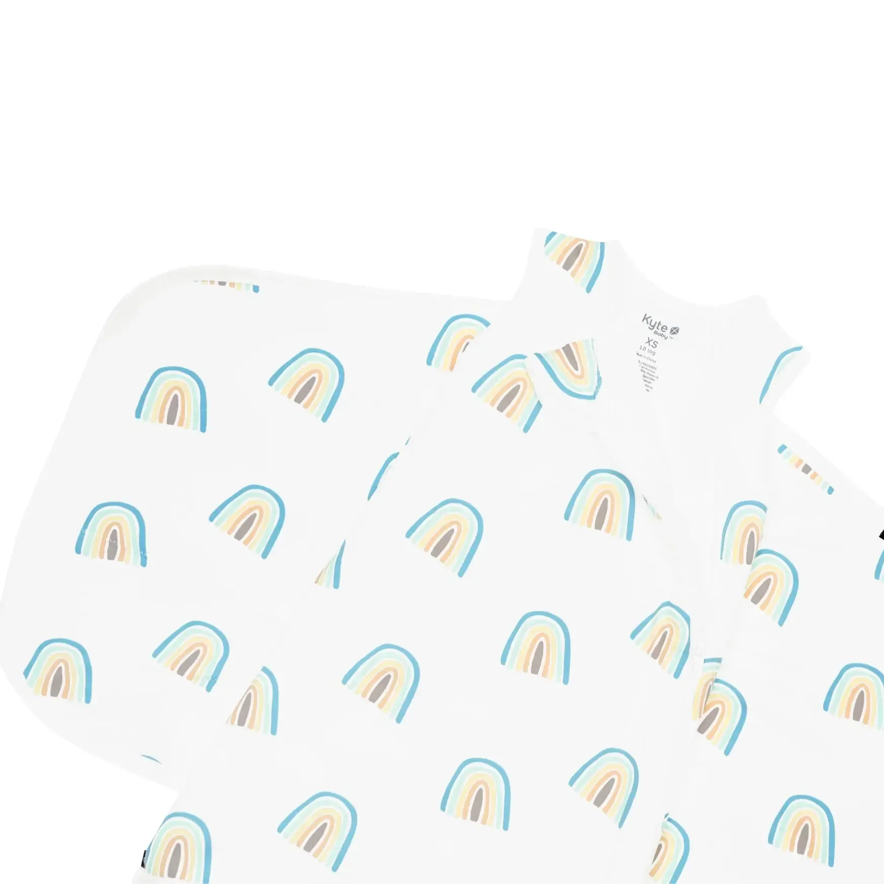 Kyte Baby Sleep Sack Swaddle Blanket - 1.0 TOG Makai Rainbow - Soft Baby Sleeping Bag for Newborns & Infants - Perfect for Nursery, Daycare & Travel