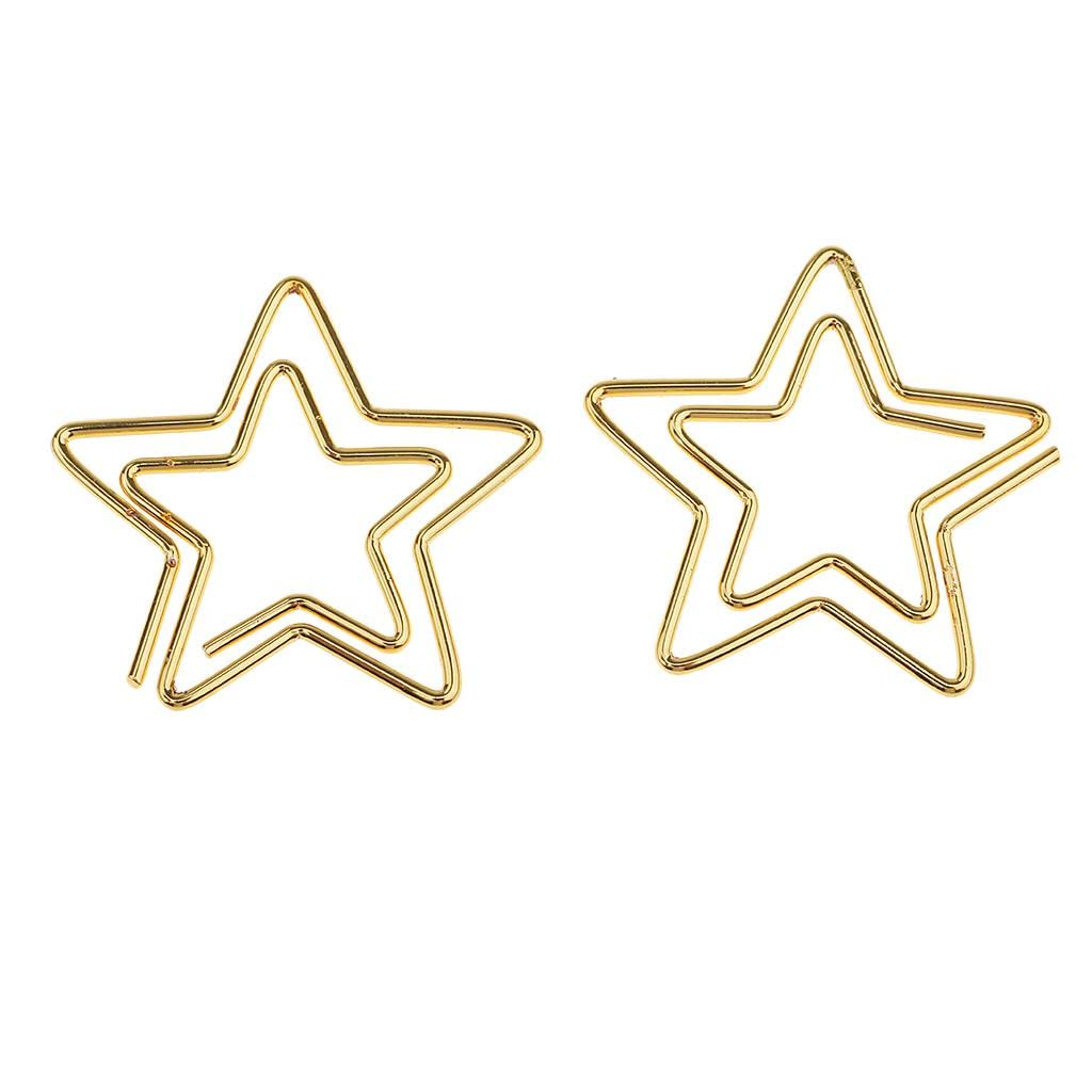 120-Piece Star Shaped Paper Clips - Colorful Small Bookmark Clips for Office, School, and Home Organization - Perfect for DIY Crafts, Scrapbooking, and Gift Wrapping
