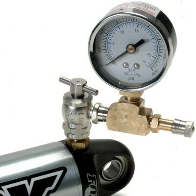 High-Pressure Nitrogen Shock Fill Kit 0-400 PSI / 0-2800 kPa - Compatible with Fox, King, Bilstein & Sway-A-Way Shocks (Model 802-02-002-A) | USA-Made for Off-Road, Racing & 4x4 Suspension Maintenance