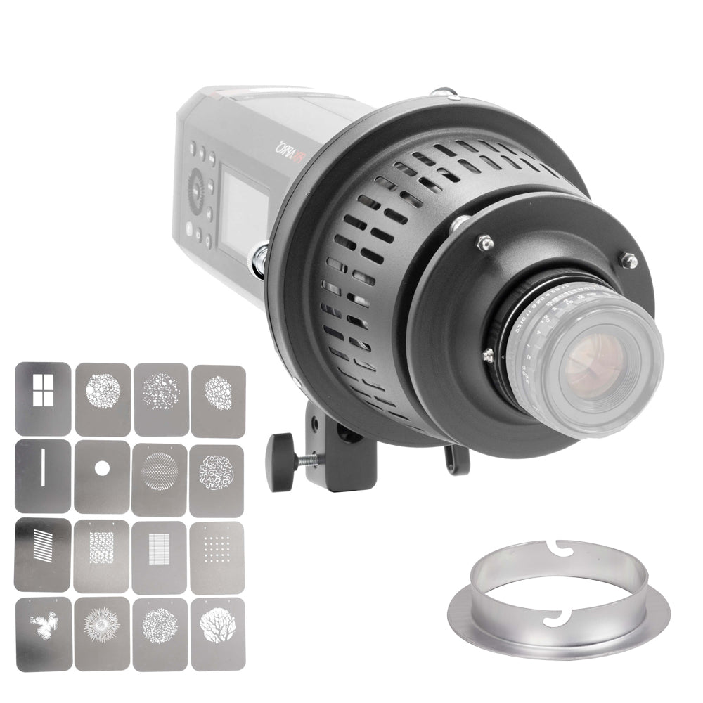 Canon EF Mount Optical Snoot Spotlight Projector II - Professional Photography Lighting Tool for Studio Portraits & Product Shoots