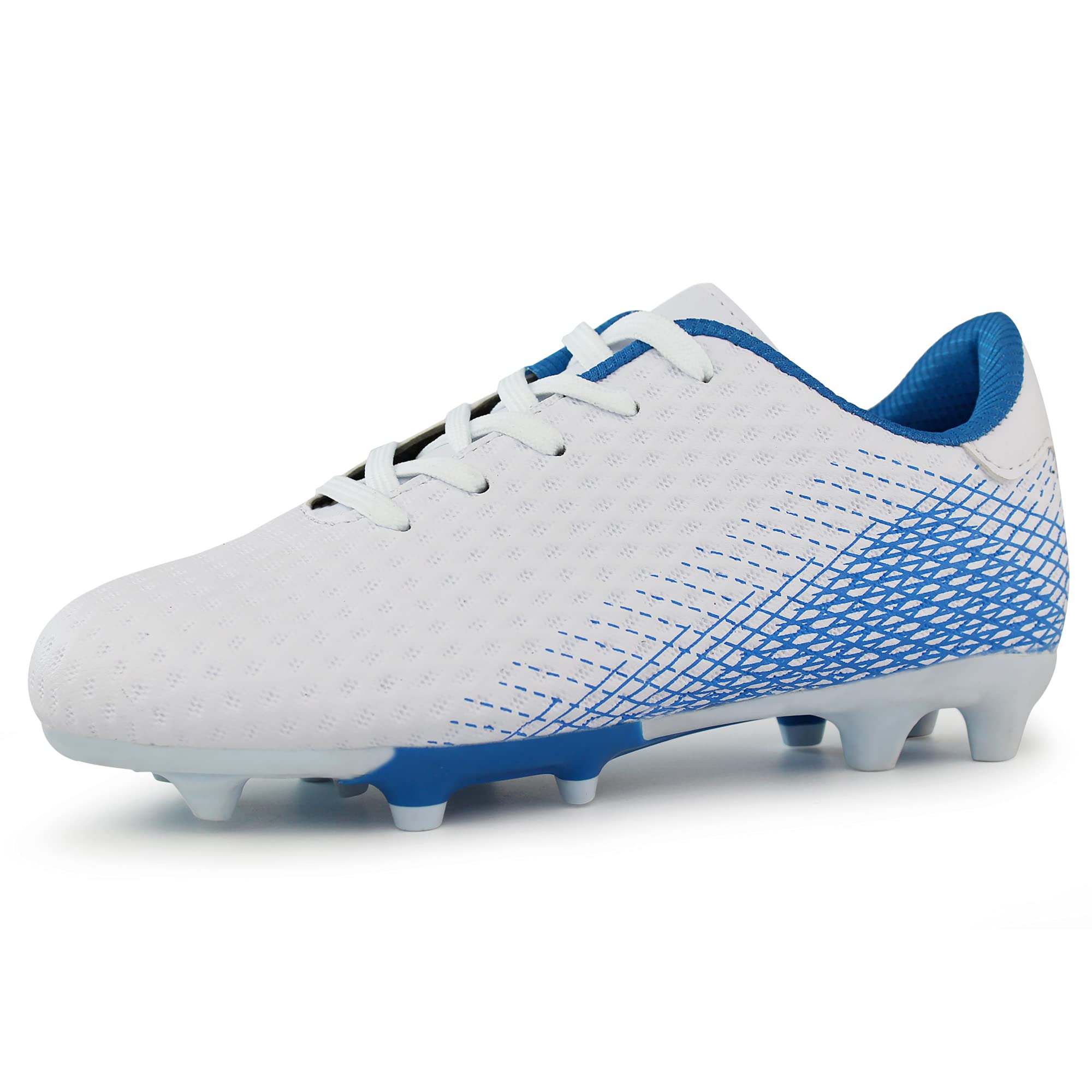 Hawkwell Kids Firm Ground Soccer Cleats - Comfortable Athletic Cleats for Toddler, Little Kid & Big Kid - Perfect for Outdoor Soccer Practice & Games
