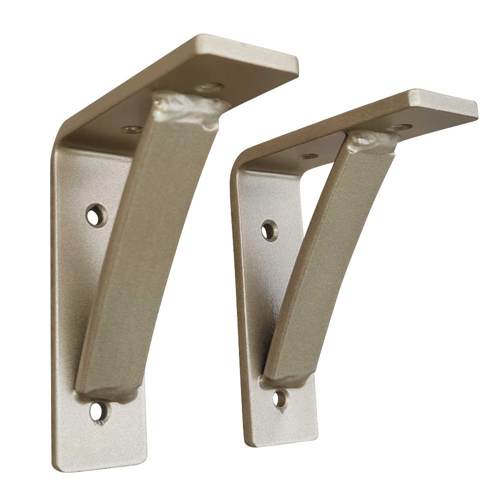 Heavy Duty Steel Shelf Brackets (2 Pack) - 4