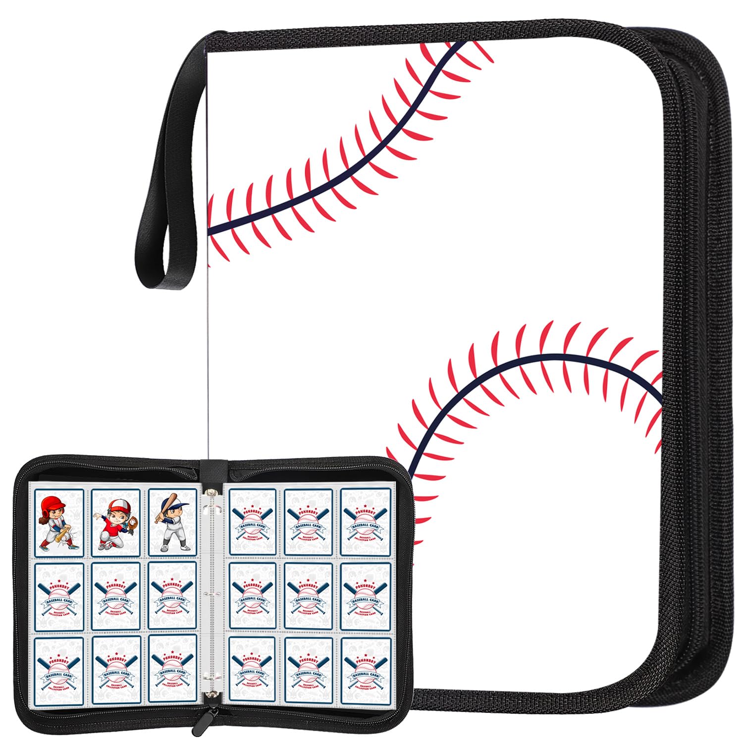 900-Pocket Baseball Card Binder - Premium Trading Card Organizer with Protective Sleeves | Perfect for Baseball, Football & Sports Card Collections | Great for Display, Storage & Trading