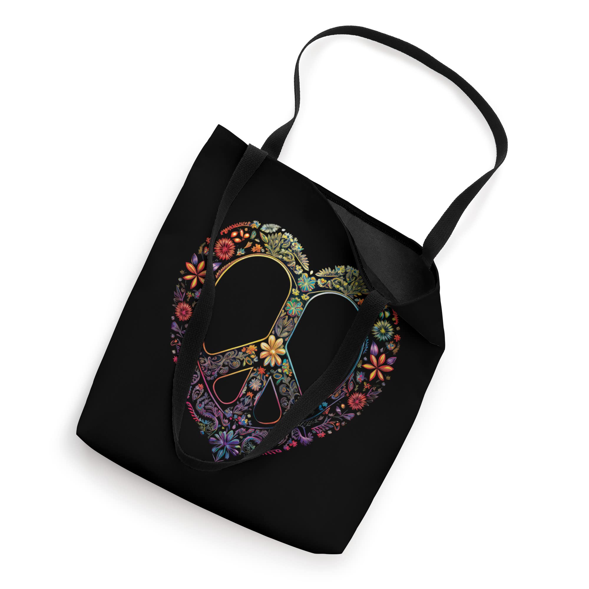 Peace and Love Tote Bag - Eco-Friendly Cotton Canvas Shopping Bag for Women & Men - Perfect for Groceries, Beach, Work & Travel