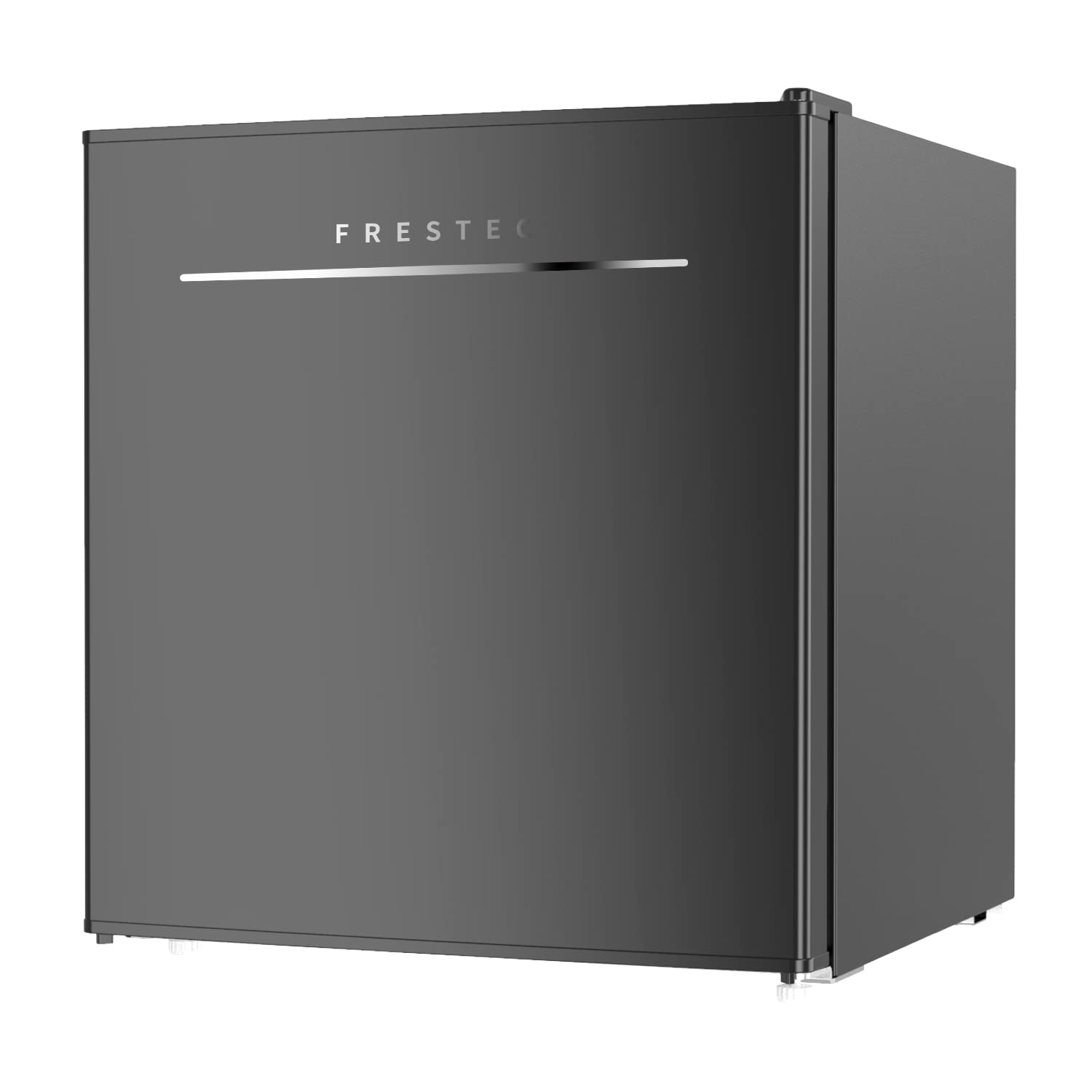 1.7 Cu.Ft Mini Fridge with Freezer - Compact Refrigerator for Bedroom, Dorm, Office | Adjustable Temp & Reversible Door | Space-Saving Black Design (Handle-Free) - Perfect for Snacks, Drinks & Small Spaces