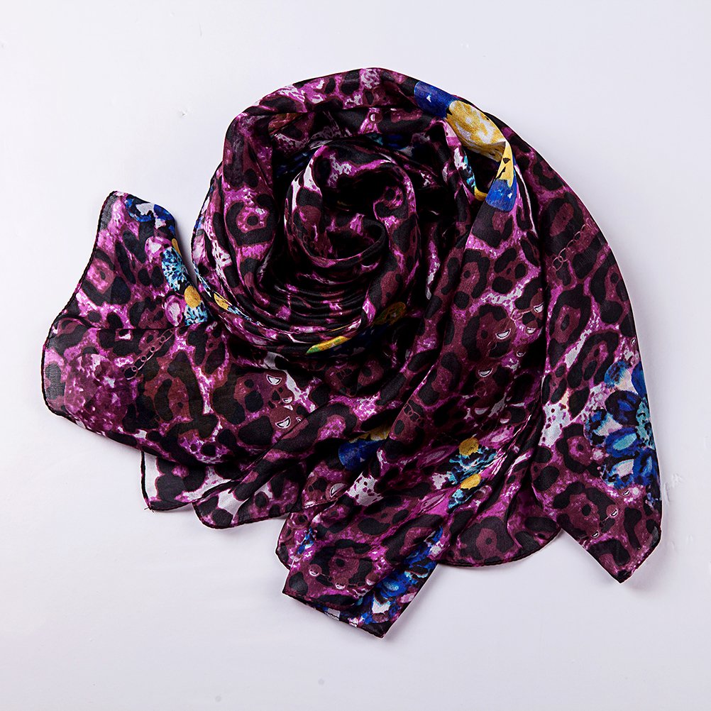 Pure Silk Scarf for Women - Lightweight Long Head Wrap Shawl - Elegant Fashion Accessory for Daily Wear, Travel & Special Occasions - Perfect Gift Idea