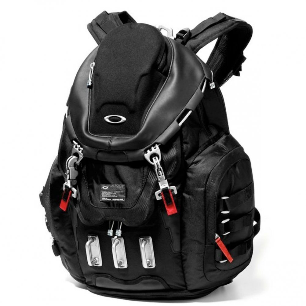 Oakley Men's Kitchen Sink Backpack - Durable Travel & Hiking Backpack with Laptop Compartment, Black/Red, One Size - Perfect for Outdoor Adventures, Commuting & Daily Use