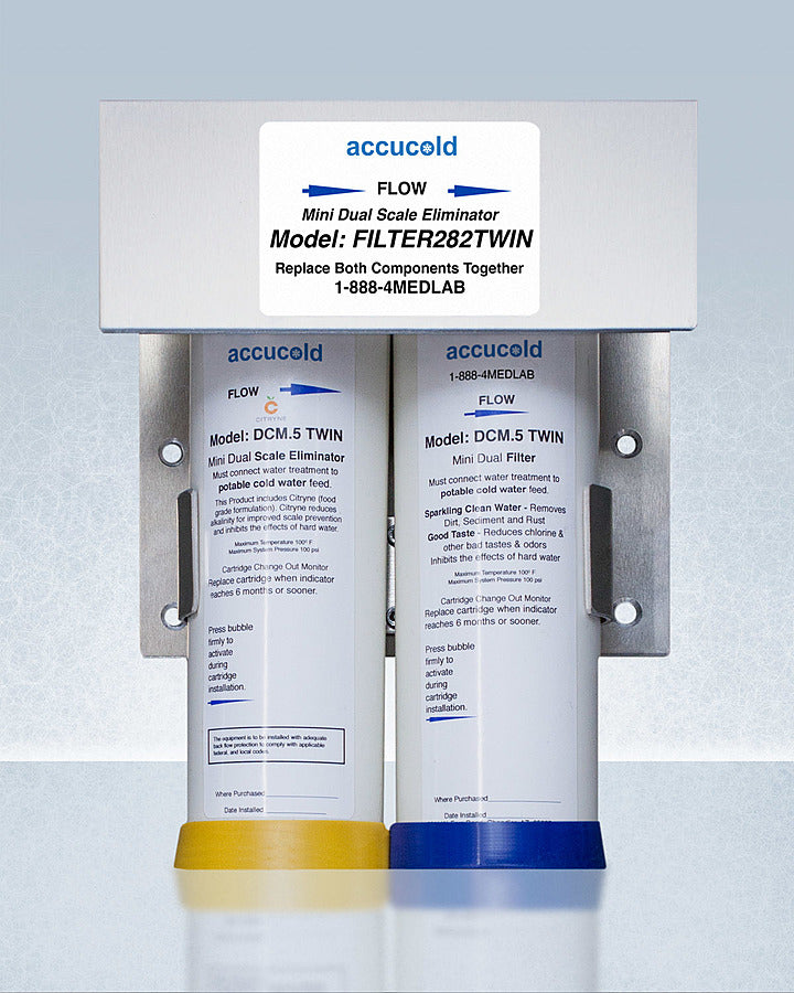 Accucold Stainless Steel Ice & Water Dispenser with Optional Filter - AIWD282 | Perfect for Home, Office, and Outdoor Use