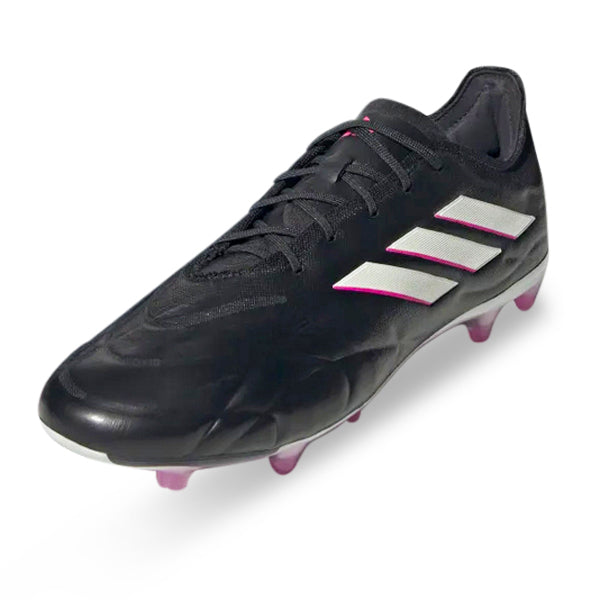 Adidas Copa Pure.2 FG Firm Ground Soccer Cleats for Men - Black/Shock Pink - Lightweight Football Shoes for Enhanced Traction & Comfort - Perfect for Competitive Matches & Training Sessions