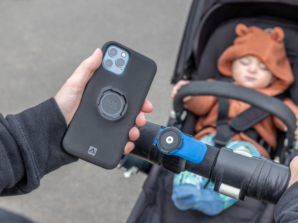 Premium Baby Stroller Accessories Kit - Universal iPhone Holder, Cup Holder & Storage Bag for Newborns & Toddlers - Perfect for Shopping, Travel & Outdoor Walks