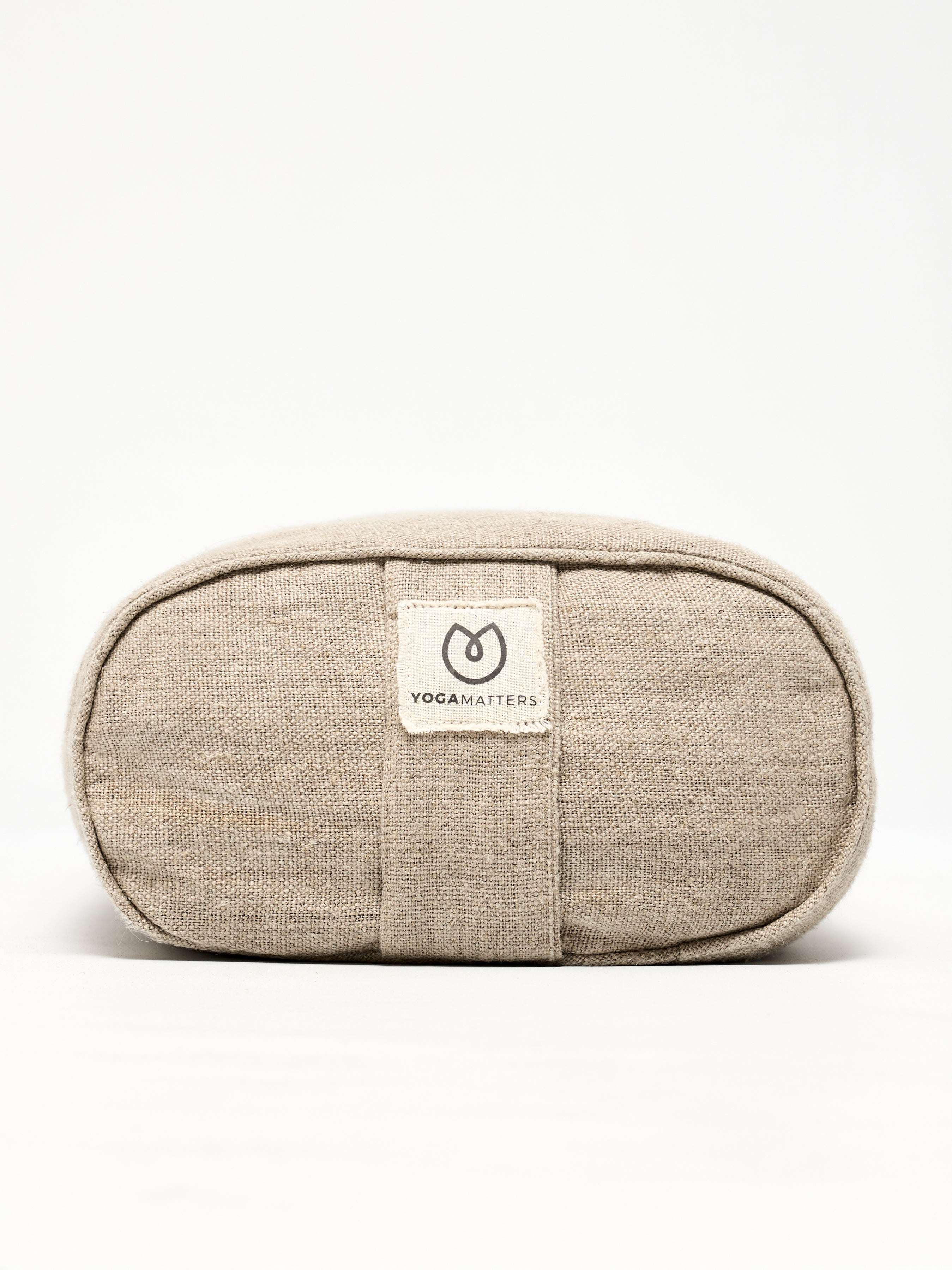 Yogamatters Natural Hemp Small Rectangular Buckwheat Bolster - Yoga Meditation Pillow for Support & Comfort in Home Studio Practice