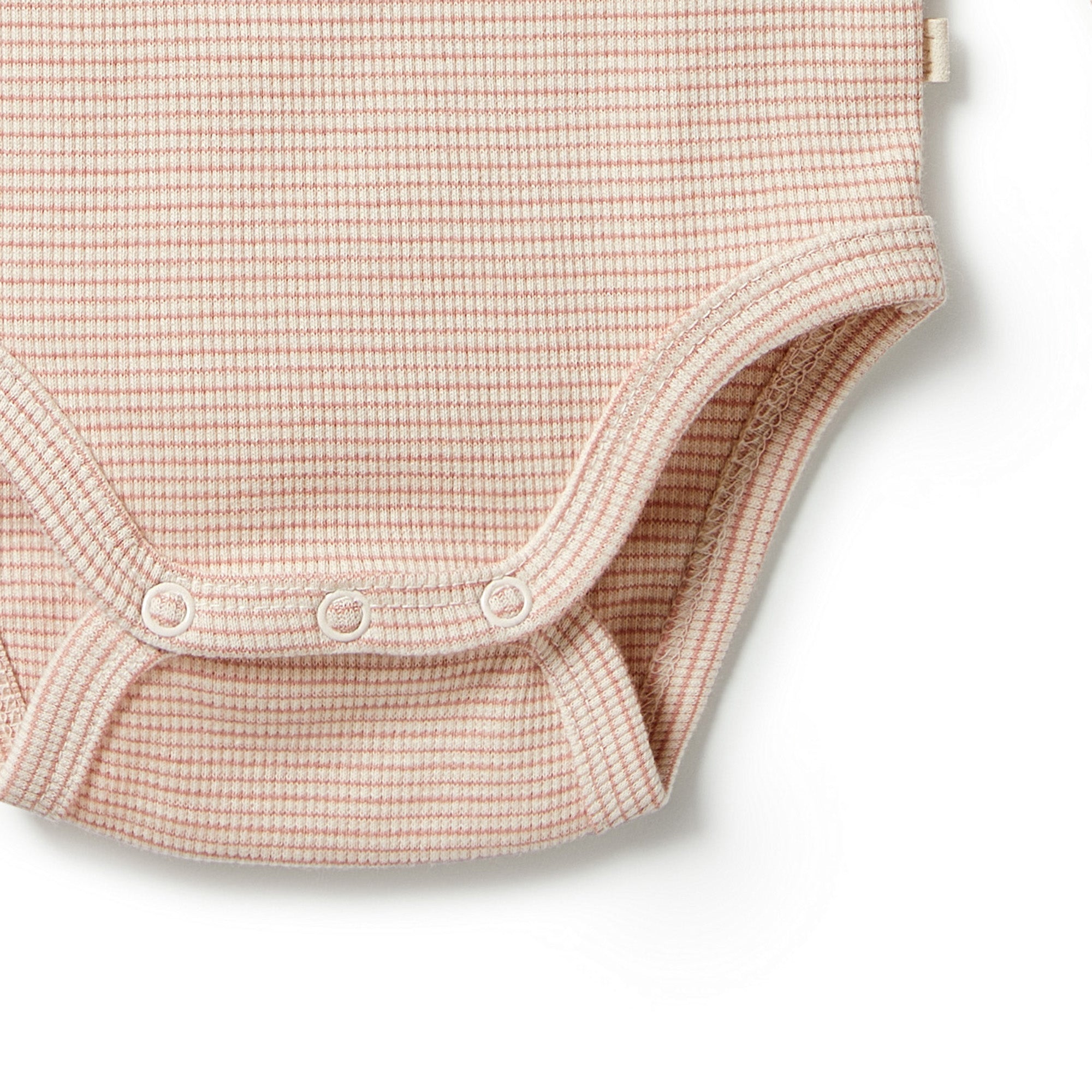 Organic Stripe Rib Envelope Bodysuit - Soft Cotton Baby Onesie for Newborns & Infants | Perfect for Playtime, Sleepwear & Photo Shoots