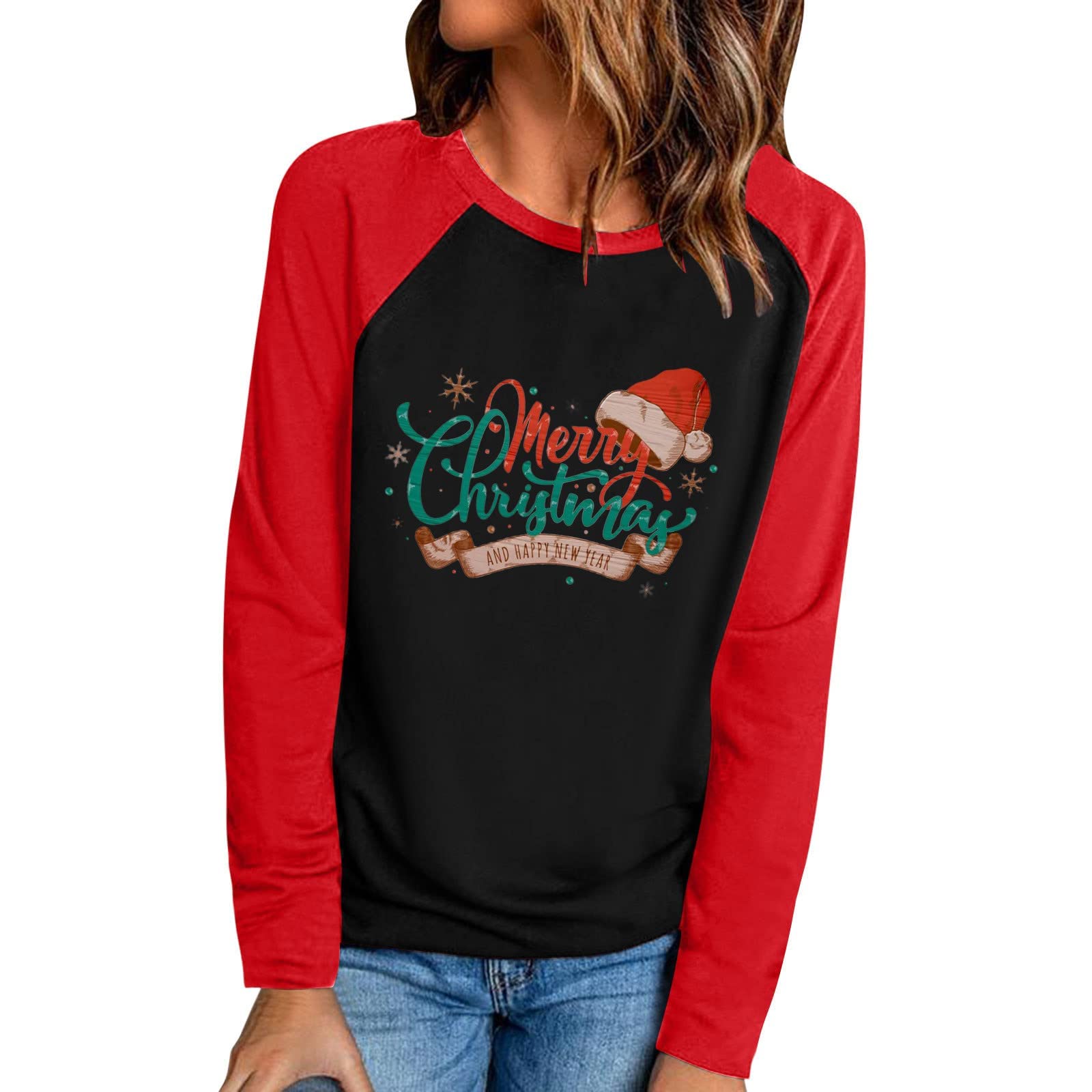 Funny Halloween Graphic Tee for Women - Long Sleeve Crewneck Fall Shirt | Cute Casual Sweatshirt for Halloween Parties, Office Dress-Up & Autumn Outings