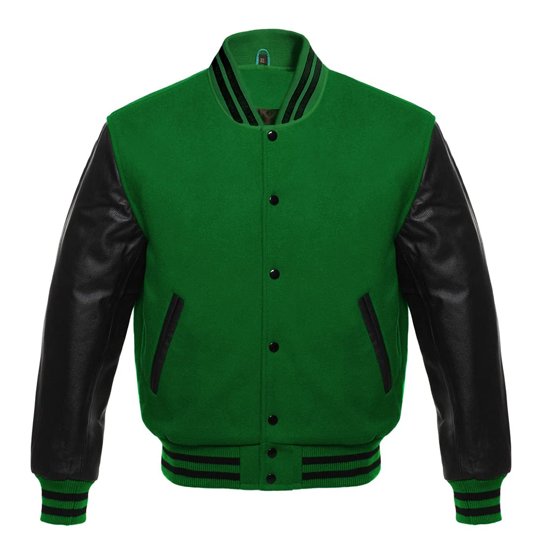 Varsity Bomber Jacket for Men - American Letterman Baseball Jacket with Multi-Color Options | Perfect for School, College & Casual Wear