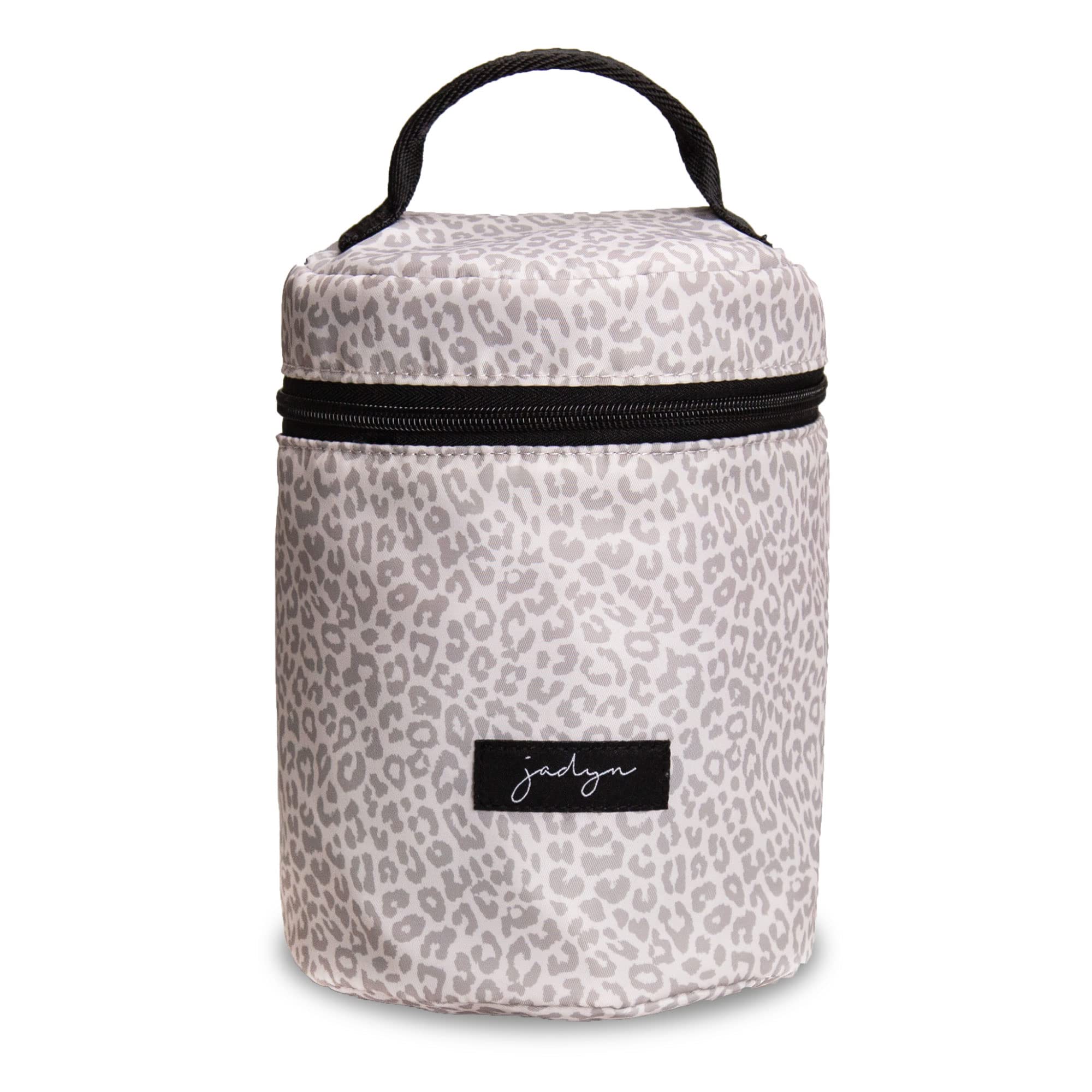 Jadyn Waterproof Cosmetic Makeup Bag for Women - Travel Toiletry Pouch with Zipper for Cosmetics, Brushes & Accessories - Desert Leopard Print Design - Perfect for Gym, Vacation & Daily Organization