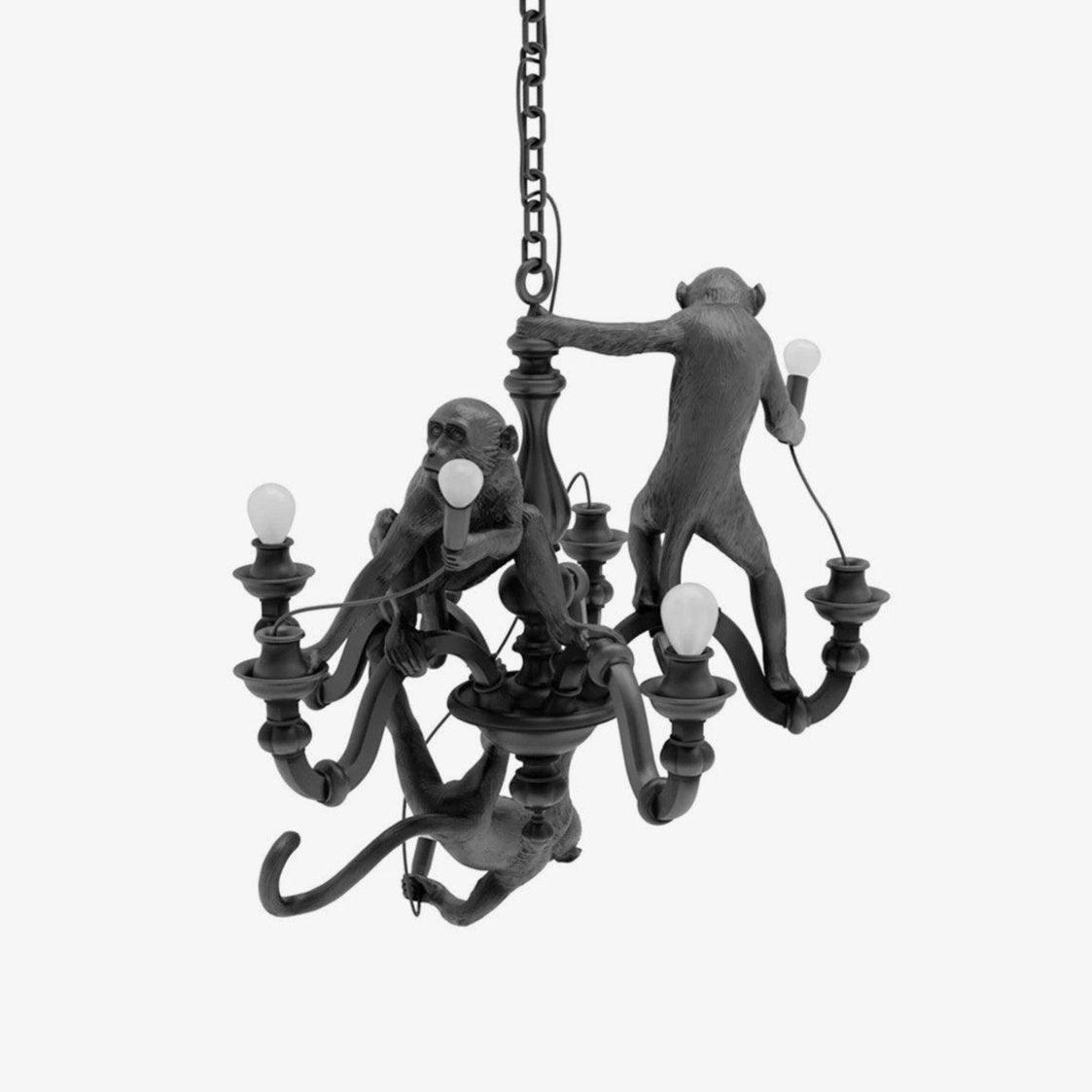 Stylish Monkey Chandelier - Unique Animal-Themed Ceiling Light Fixture for Living Room, Bedroom & Nursery Decor