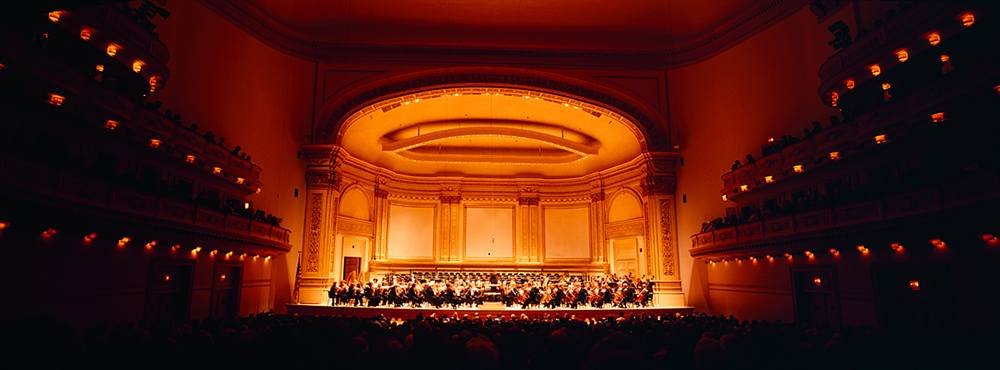 Peel & Stick Wall Mural - Carnegie Hall New York City Skyline Decal (36x12 Inches) | Removable Self-Adhesive Wallpaper for Home, Office & Dorm Decor